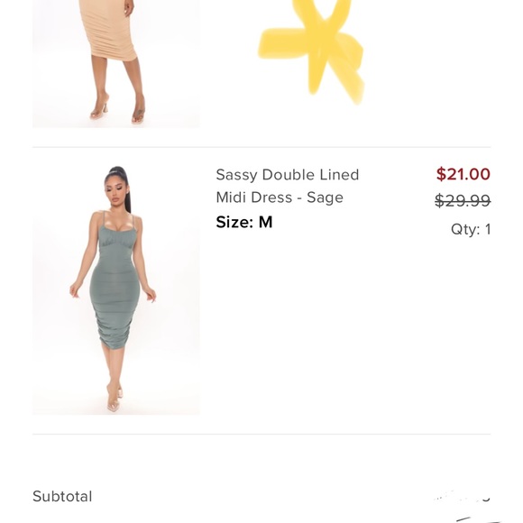 Fashion Nova Midi Bodycon Dress - Picture 3 of 6